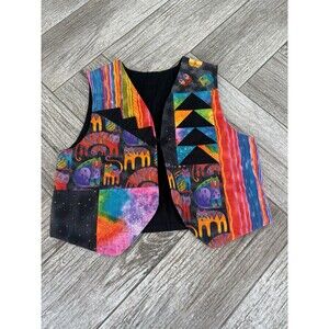 Laurel Burch Tapestry Quilted Vest Hand Made